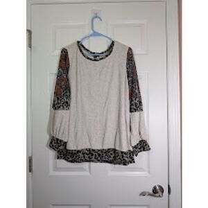 IN STUDIO 2x waffle knit long sleeve